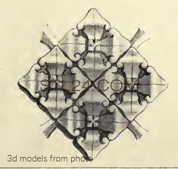Розетки (ROSETTE_1491 -  | 3D model 3DSMAX / OBJ / STL) 3D модель для ЧПУ станка